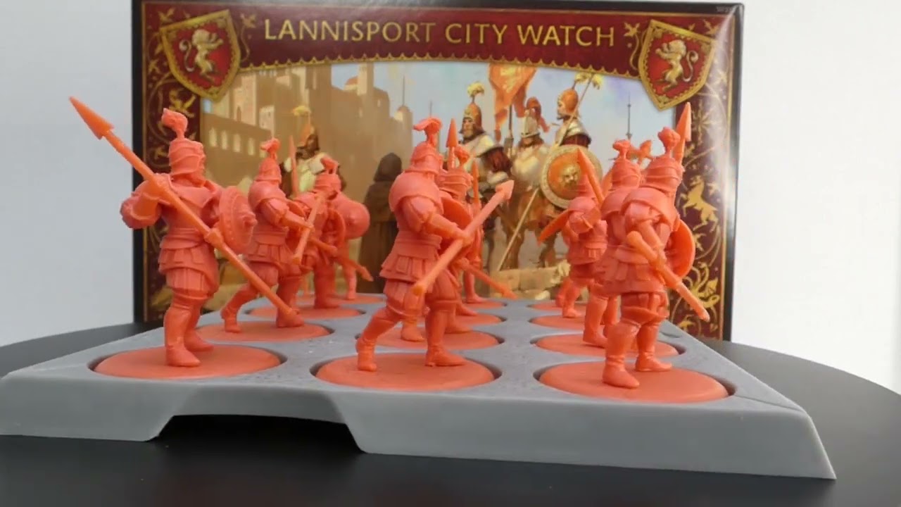 A Song of Ice and Fire miniatures Lannister City Watch and Terran