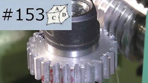 Hobbing with milling machine - profile shift.