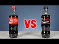 Experiment coca cola vs coca cola zero