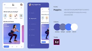 Nike Training App Design for Men, Women & Others UI/UX/Interaction in Adobe XD screenshot 1