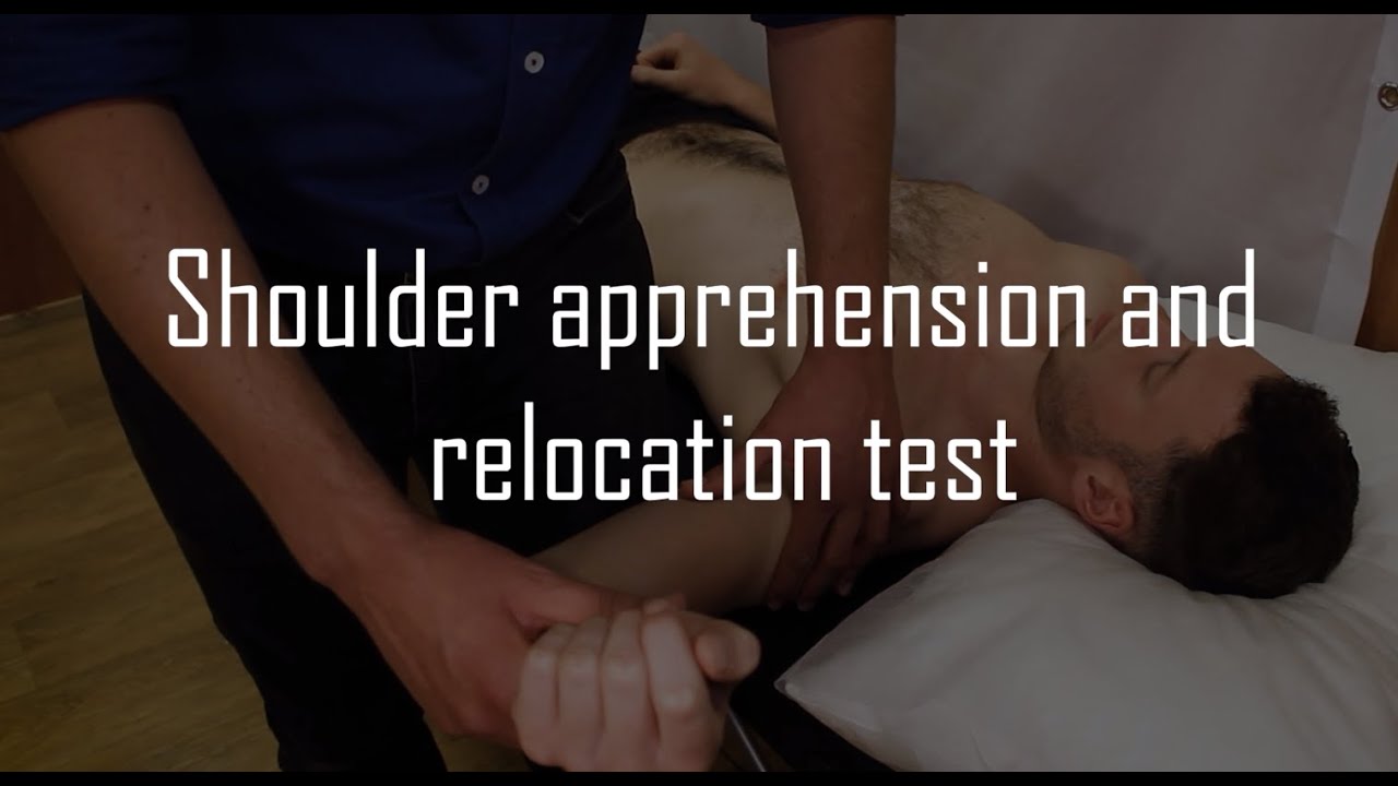 Shoulder apprehension and relocation tests