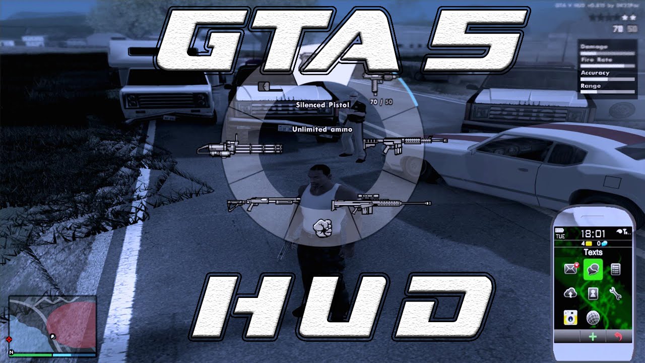 GTA San Andreas HUD like GTA SA on PC,PS2 for Android Mod