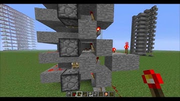 Fast, Compact Minecraft Piston Elevator Tutorial Works in 1.2.5!