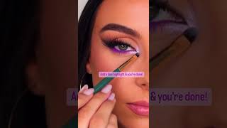 Devil/Purple Eye Makeup Tutorial😈Fox Eye Makeup Tutorial💜Product Details are in the description box