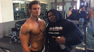 IFBB Pro Bodybuilder Kai Greene Chest Workout w/ Pro Mens Physique Jeff Seid & Alon Gabbay