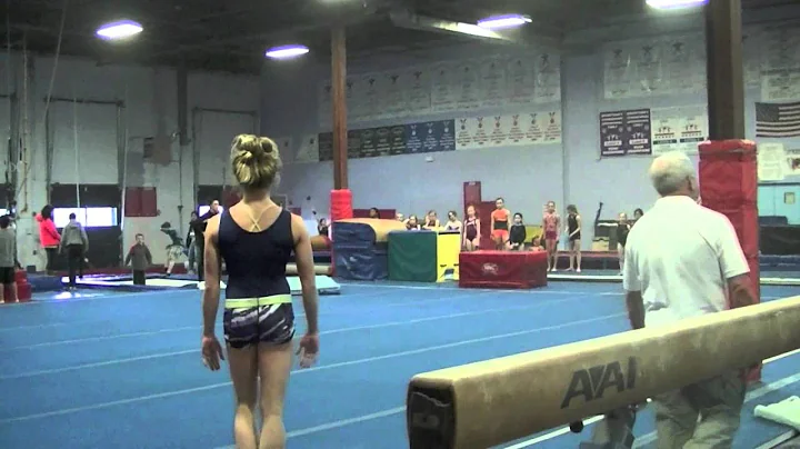 Jessie Westergard gym practice 3-2013