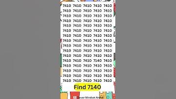 🔍 Find the Odd Number! Can You Spot It? 🧠 #OddNumberChallenge #BrainTeaser #shorts #games #eyesight