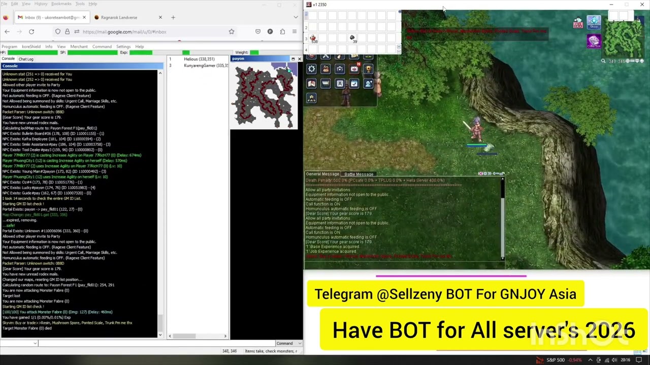 Openkore Landverse America / Landverse Asia  - Ragnarok BOT for on all servers official and private