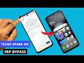 Tecno Spark 30C FRP Bypass 🔓 Android 14 | Tecno Spark 30C (KL5) FRP Lock Bypas Android 14 🔓
