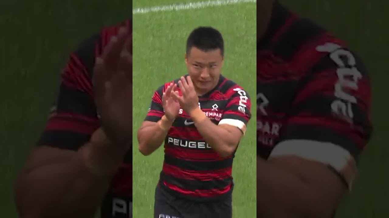 TOP 14 -J25: L'émotion de Naoto Saito au moment de faire ses adieux au public du Stade Toulousain 🥹