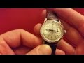 1937 Landeron 47 flyback chronograph vintage watch