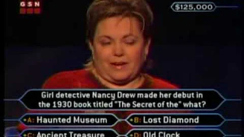 Nancy Christy on Millionaire, first woman to win t...
