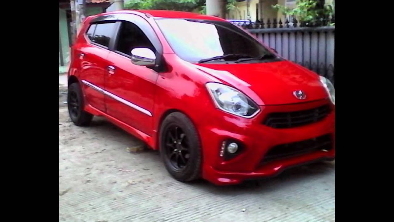 Gambar Mobil Ayla Warna Merah Modifikasi Mobil