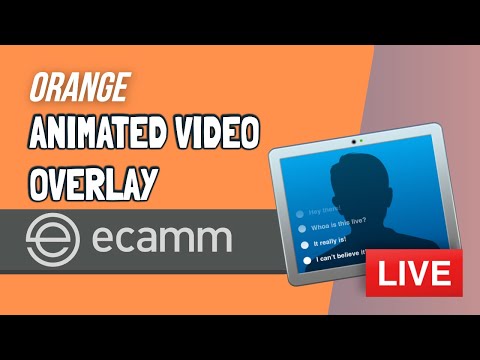 ECAMM Animated Video Overlay for Countdown Timer - Color: Orange