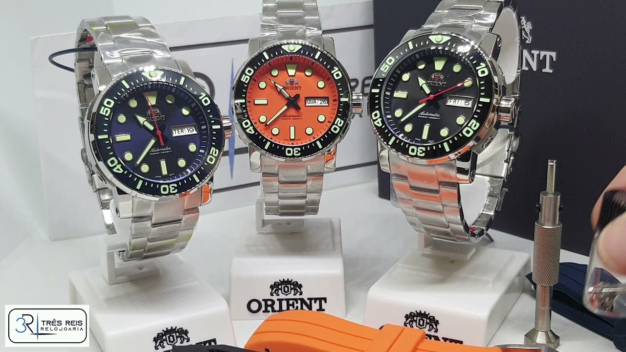 Apresentação do Novo Orient Poseidon Automático Diver 300 Metros Ref.  F49SS014 pela Três Reis - YouTube