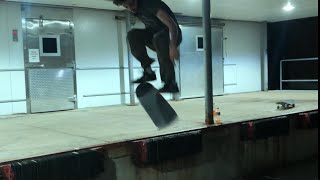 How to warm up off a loading dock and tricks at skate naked