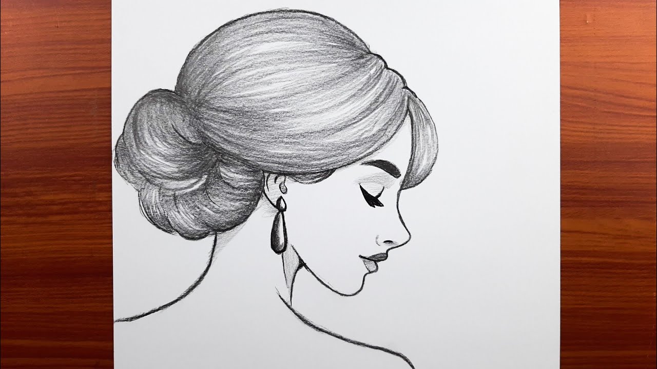 Güzel kız resmi nasıl çizilir, Kolay güzel kız çizimi adım adım nasıl yapılır