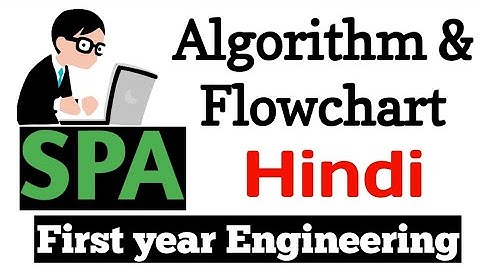 Algorithm and Flowchart | SPA/C Programming in Hindi