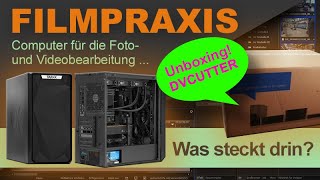 Mein Starker Lieblings-Computer Für Videoschnitt Fotobearbeitung Ich Packe Einen Dvcutter Aus