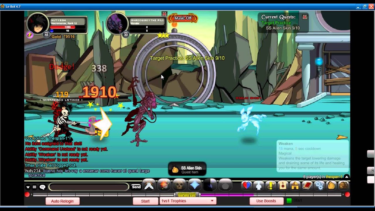 AQW quest target practice - YouTube