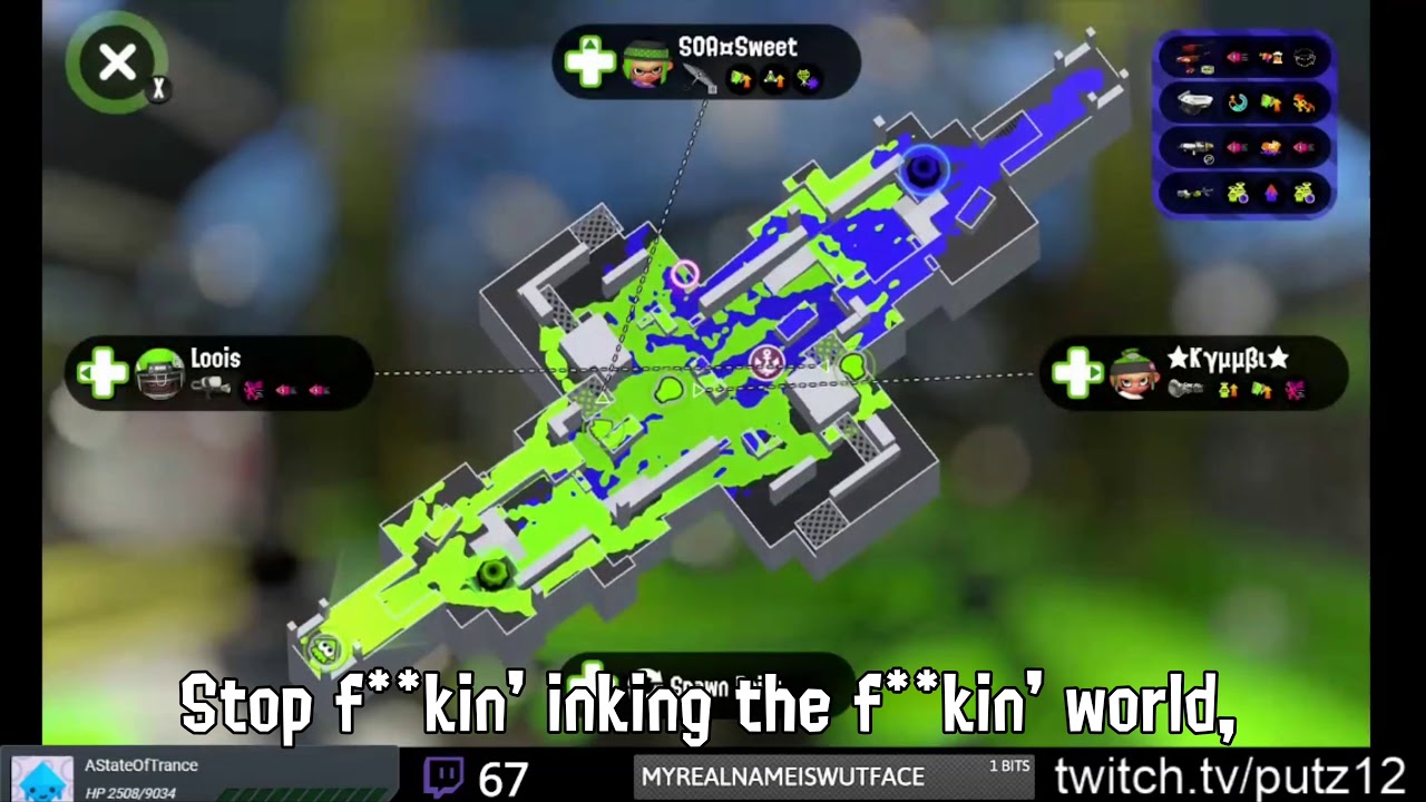 Angriest Splatoon 2 Player Ever (putz12) Comp. 4 YouTube