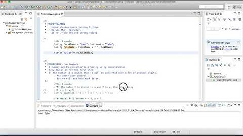 String objects & Concatenation