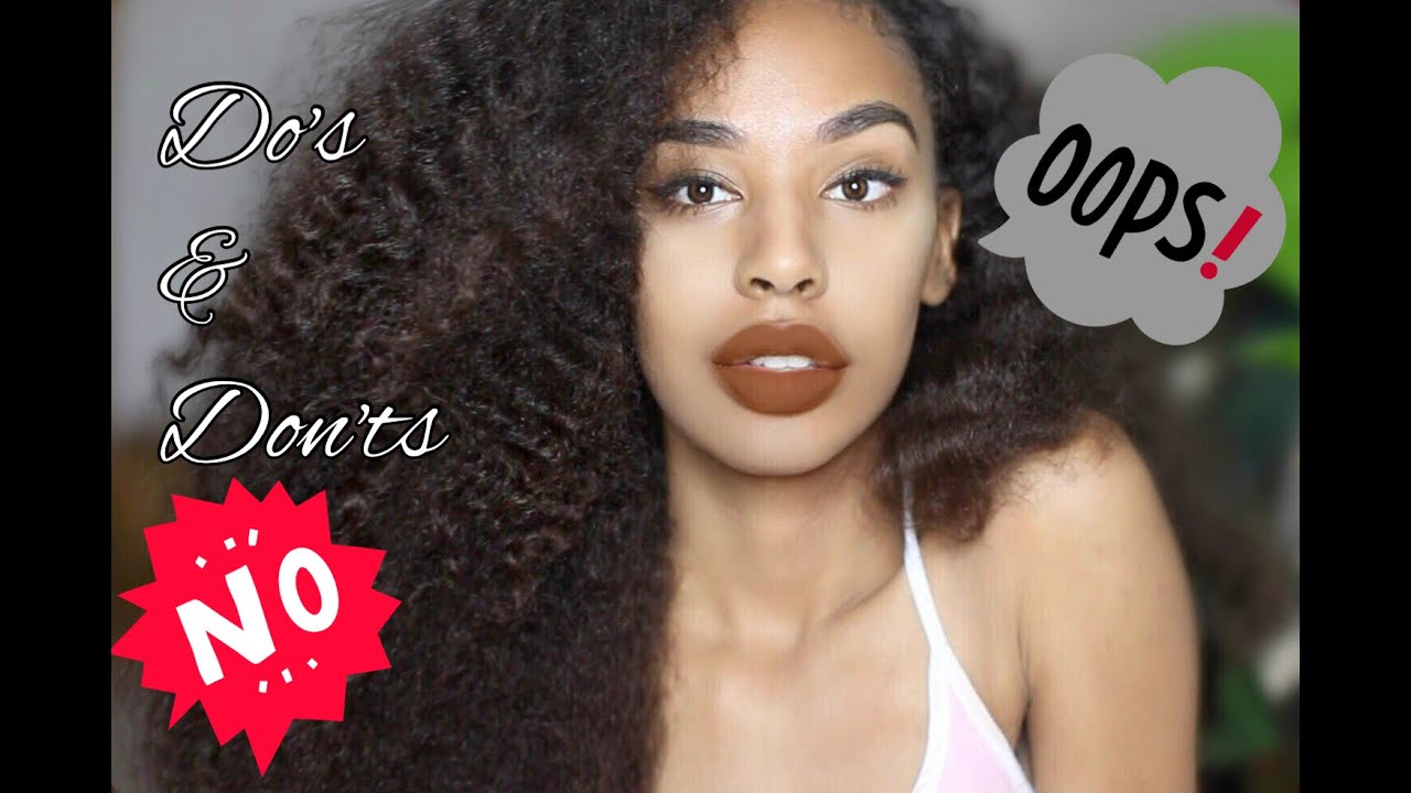 Natural Hair Do's & Don'ts