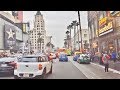 Driving Downtown - Hollywood Center 4K - Los Angeles USA