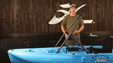 H Bar installation on a Hobie Outback, Adjustable H Bar