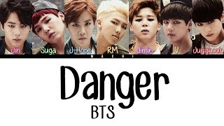 BTS (방탄소년단) - Danger | Color Coded Lyrics | Han/Rom/Eng