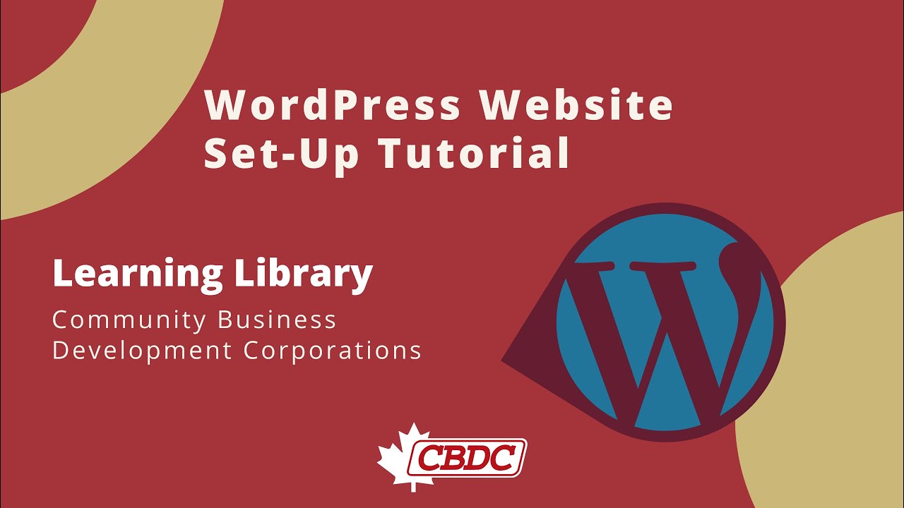 How to set up a WordPress site Tutorial YouTube