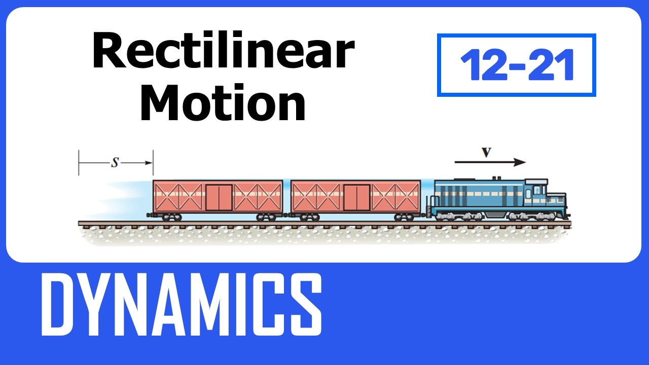 12-21: Rectilinear motion - بالعربي