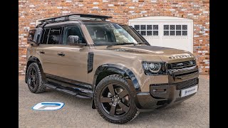 2021/21 LAND ROVER DEFENDER 110 3.0 D250 FIRST EDITION IN GONDWANA STONE WITH EBONY LEATHER INTERIOR