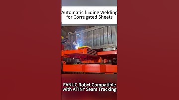 ATINY Seam Tracking System Solution for FANUC Robot Automated Welding of Corrugated Plates. #welding
