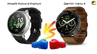 Amazfit Active 3 premium vs Garmin Venu 4 Comparativa Smartwatchs by @cliconlineStudios 