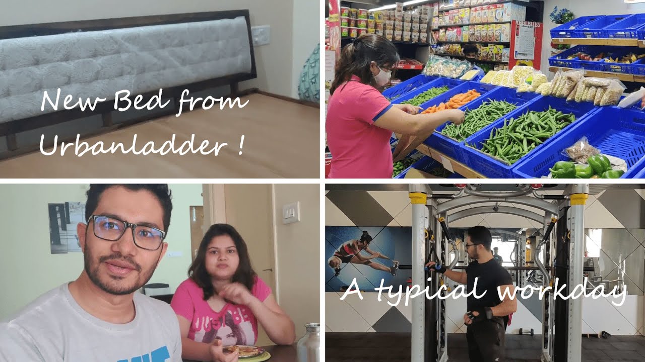 Vlog 5 New Bed Urban Ladder Review A typical work day. NewBed 