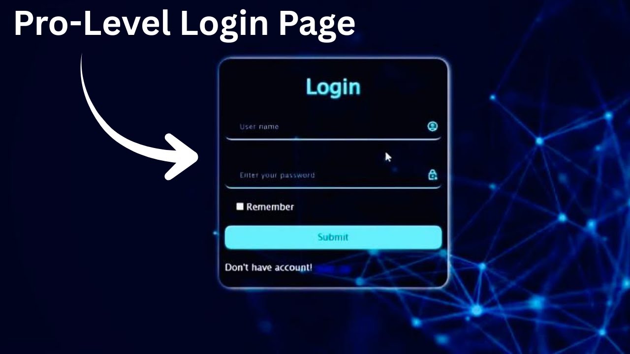Modern Glassmorphism Login Page Using Only HTML & CSS | Animated Login ...