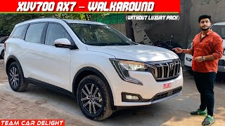 Mahindra XUV700 AX7 (without Luxury Pack) - Walkaround in Hindi | Team Car Delight