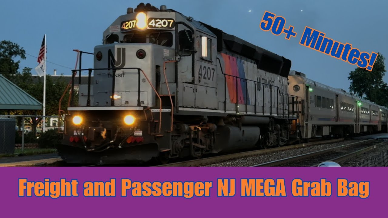 NJ Railfanning Mega Grab Bag! Trains All Around New Jersey! - YouTube