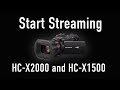 X1500 and X2000 streaming tutorial