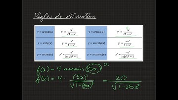 8-4 Dérivation des fonctions trigonométriques réciproques