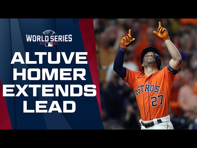 Jose Altuve's HISTORIC homer extends Astros lead! (Hit 22nd career  postseason HR, 2nd most EVER!) 