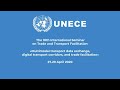 10th UNECE Seminar on Trade and Transport Facilitation 29.04.2020 Part 1