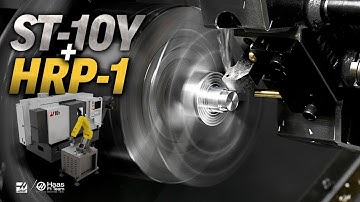Haas ST-10Y Y-axis lathe and HRP-1 Robot Demo - Haas Automation