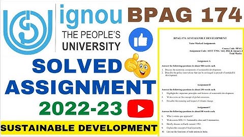 BPAG 174 SOLVED ASSIGNMENT 2022-23