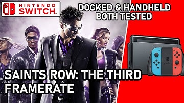 Saints Row: The Third  |  Switch  |  Frame Rate Test