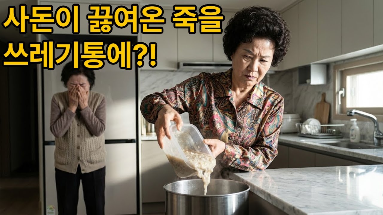 친정엄마가 밤새 끓인 죽을 쓰레기통에? 시어머니의 비참한 최후