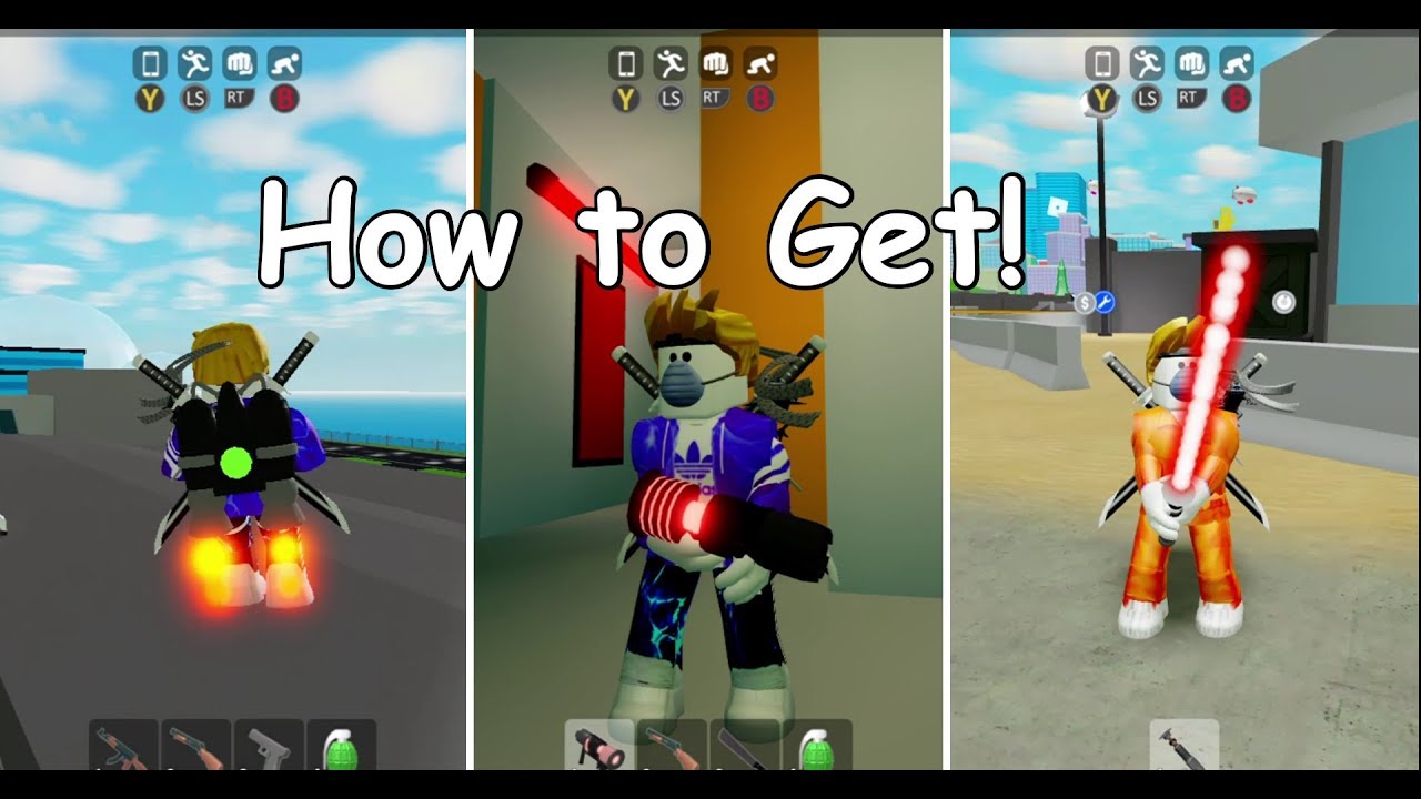 Roblox Mad City How To Get The Jetpack Death Ray Lazerblade In