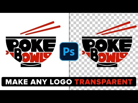 How To Make Logo Background Transparent in Photoshop!