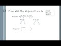 How to Prove that a Point is The Midpoint of a Line
